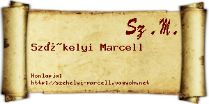 Székelyi Marcell névjegykártya