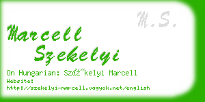 marcell szekelyi business card